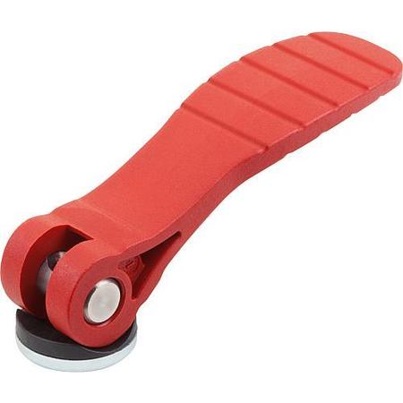 KIPP Cam Lever with plastic handle int. thread, steel or stainless, metric K0646.25218408